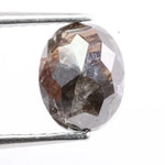 1.74 carat oval cut brown natural diamond loose gemstone for custom engagement ring or fine jewelry design