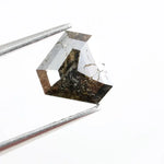 1.02 Ct brown Pentagon cut natural diamond with unique angles and earthy color for statement luxury jewelry