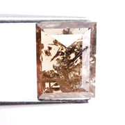 2.73 Ct Fancy Brown Rectangular Lab Grown Diamond Modern Loose Stone for Custom Designer Ring Jewelry