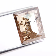 2.73 Ct Fancy Brown Rectangular Lab Grown Diamond Modern Loose Stone for Custom Designer Ring Jewelry