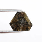 1.02 Ct brown Pentagon cut natural diamond with unique angles and earthy color for statement luxury jewelry