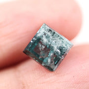 3.84 Ct brown hexagonal cut lab grown diamond loose stone with sharp six-sided shape, deep warm color, and brilliant faceting for modern custom jewelry design.