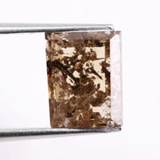 2.73 Ct Fancy Brown Rectangular Lab Grown Diamond Modern Loose Stone for Custom Designer Ring Jewelry