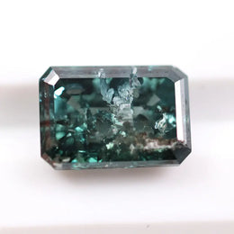 1.61 Ct fancy blue emerald cut lab grown diamond loose stone with vivid blue color and rectangular step-cut facets for elegant custom engagement ring or luxury jewelry setting.