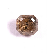 0.43 Ct Asscher Cut Brown Fancy Natural Earth Mined Loose Diamond for Custom Engagement Rings.