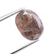 1.68 carat natural oval cut brown diamond loose fancy color stone for custom engagement ring setting