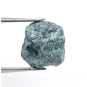 natural diamond raw blue diamond in rock rough diamond gemstone