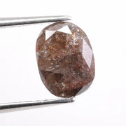1.68 carat natural oval cut brown diamond loose fancy color stone for custom engagement ring setting