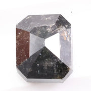 1.07 carat natural emerald cut black diamond loose stone for custom engagement ring or fine jewelry setting