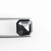 black colour diamond  3ct natural diamond price radiant cut ring