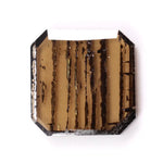 0.88 Ct brown Emerald cut lab grown diamond loose stone with geometric shape and rich brown color sparkle.