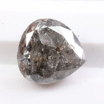 1.59 carat natural pear cut gray diamond loose fancy color gemstone for custom engagement ring