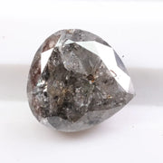 1.59 carat natural pear cut gray diamond loose fancy color gemstone for custom engagement ring