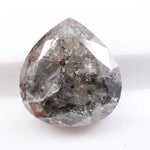 1.59 carat natural pear cut gray diamond loose fancy color gemstone for custom engagement ring