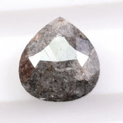 1.59 carat natural pear cut gray diamond loose fancy color gemstone for custom engagement ring