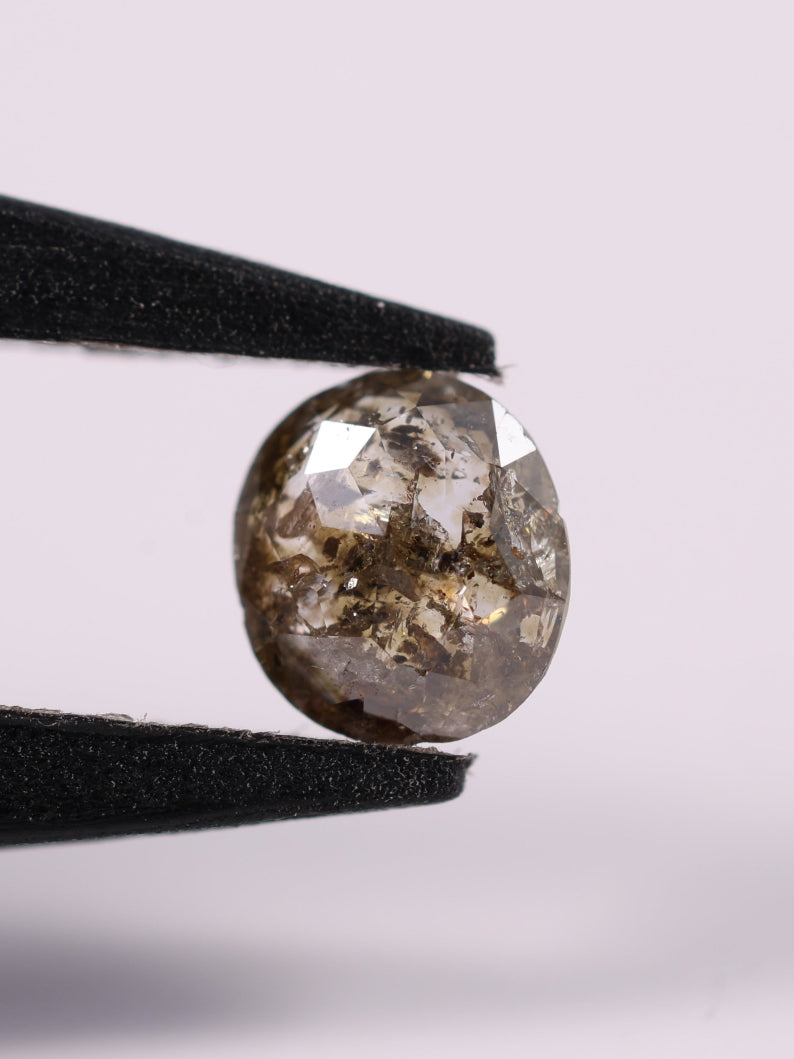0.58 CT Oval Cut Brown Earth Mined Fancy Natural Diamond