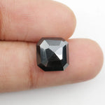 black colour diamond  3ct natural diamond price radiant cut ring