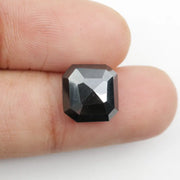 black colour diamond  3ct natural diamond price radiant cut ring
