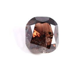 0.88 CT Asscher Cut Brown Earth Mined Fancy Natural Diamond