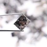 Lab grown rough diamond, rustic black uncut raw diamond, mixed color crystalline diamond for handmade jewelry