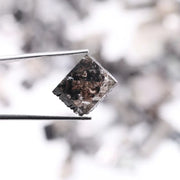 Lab grown rough diamond, rustic black uncut raw diamond, mixed color crystalline diamond for handmade jewelry
