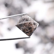 Lab grown rough diamond, rustic black uncut raw diamond, mixed color crystalline diamond for handmade jewelry