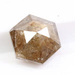 1.22 carat natural hexagon cut brown diamond loose fancy color gemstone for custom engagement ring