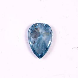 0.62 Ct Pear Cut Fancy Blue Lab Grown Diamond