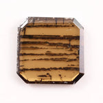 premium 0.88 Ct brown emerald cut lab grown diamond with classic step cut shine loose stone