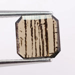 premium 0.88 Ct brown emerald cut lab grown diamond with classic step cut shine loose stone