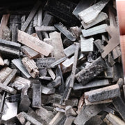 Lab grown rough grey-black diamond sticks, uncut raw crystalline diamonds for handmade jewelry, engagement rings, and custom luxury designs
