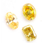 Fancy yellow lab grown diamond oval and radiant cut loose lab created diamond for engagement ring and custom fine jewelry making
