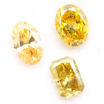 Fancy yellow lab grown diamond oval and radiant cut loose lab created diamond for engagement ring and custom fine jewelry making