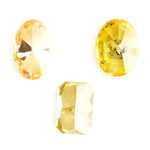 Fancy yellow lab grown diamond oval and radiant cut loose lab created diamond for engagement ring and custom fine jewelry making