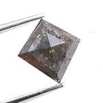0.60 Ct natural kite cut black diamond loose, perfect for custom rings, pendants, or luxury jewelry designs