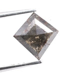0.60 Ct natural kite cut black diamond loose, perfect for custom rings, pendants, or luxury jewelry designs