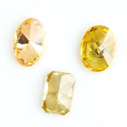 Fancy yellow lab grown diamond oval and radiant cut loose lab created diamond for engagement ring and custom fine jewelry making