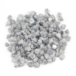 light grey natural diamond in rough uncut form for engagement ring and wedding jewelry designs