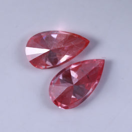 0.89 Carat Lab Grown Diamond Vivid Pink Pear Cut Lab Diamond