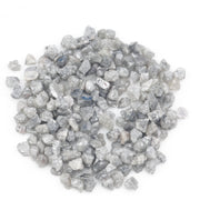 light grey natural diamond in rough uncut form for engagement ring and wedding jewelry designs
