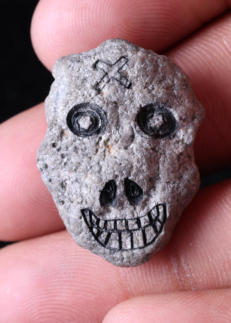 Antique Skeleton Face Diamond – Natural Grey Rough 44.24 Ct