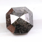 2.51 Ct natural black Asscher cut diamond loose for custom engagement rings and designer jewelry