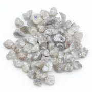 grey and white natural diamond in raw irregular form for jewelry making
