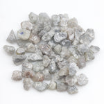 grey and white natural diamond in raw irregular form for jewelry making