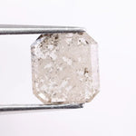  1.52 Ct white emerald cut lab grown diamond loose stone with classic rectangular brilliance