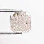  1.52 Ct white emerald cut lab grown diamond loose stone with classic rectangular brilliance