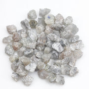 grey and white natural diamond in raw irregular form for jewelry making