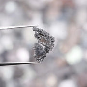 356.64 Ct rough lab grown diamond gray raw CVD crystal flakes loose diamond for custom jewelry making and unique ring or pendant design