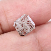  1.52 Ct white emerald cut lab grown diamond loose stone with classic rectangular brilliance