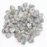 grey and white natural diamond in raw irregular form for jewelry making
